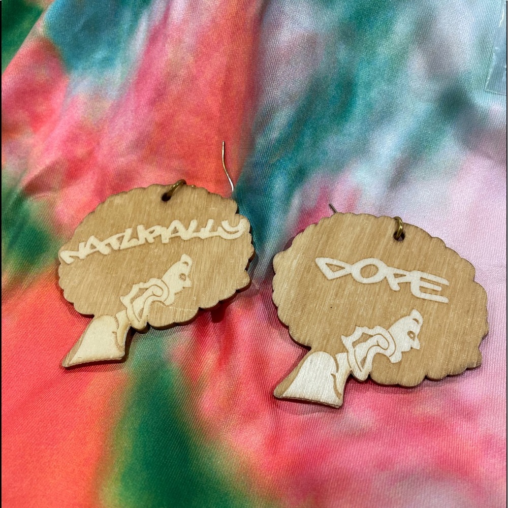Wood earrings